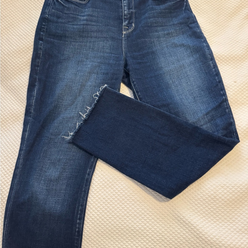 L'AGENCE Midnight Blue Cropped Jeans